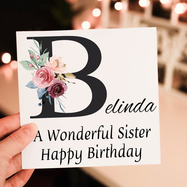 Sister Birthday Card, Card for Sister, Birthday Card, Daughter Gift