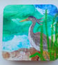 Heron coaster for bird lovers