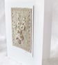 HAND EMBROIDERED GREETING CARD CHRISTMAS WINTER - Image 3