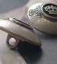 18mm 11 16" 28L metal crest buttons Antique Silver - Image 5