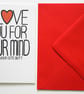 I Love You For Your Mind And Your Cute Butt, Funny Valentine's, Anniversary card - Image 3