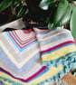 Colourful Square Lap Blanket, Crochet Knee Warmer - Image 6