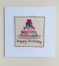 Embroidered Birthday Cake Card - Image 5