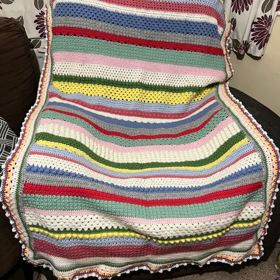 Sweet Blossom Crochet Blanket