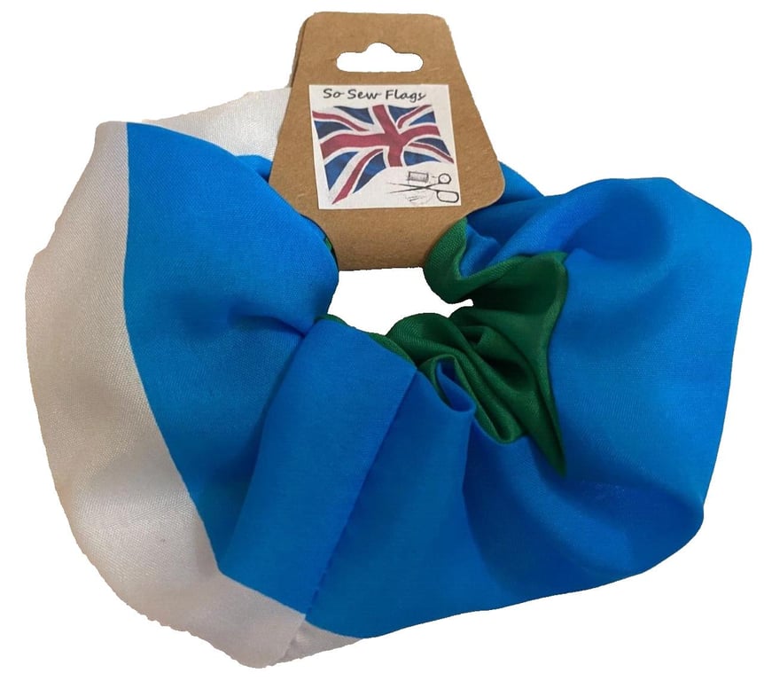 Sierra Leone Flag Hair Scrunchie Scrunchies Accessory Band Elastic