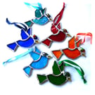 Bird Mini Suncatcher Stained Glass Handmade Colour Choice Gift