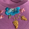 Hand Embroidered Floral Jumper Sweatshirt