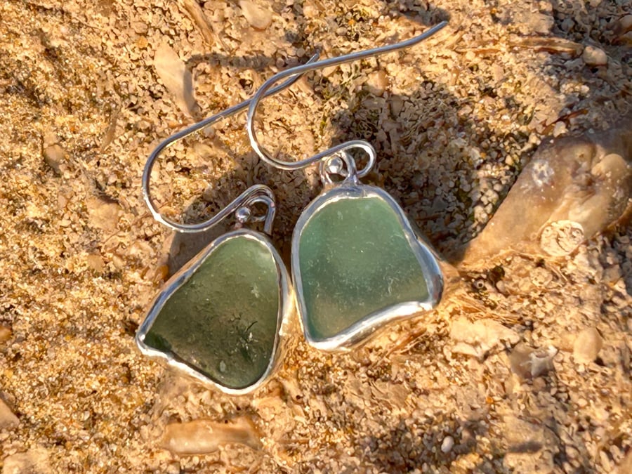 seaglass earrings