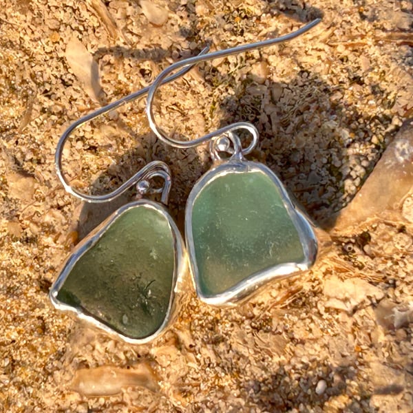 seaglass earrings