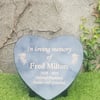 Memorial Grave Marker Heart Grave Plaque Memorial Cemetery Stone Grave Stone