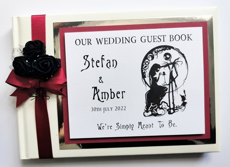 Nightmare before christmas wedding guest book