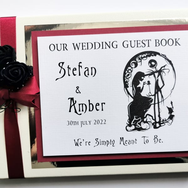 Nightmare before christmas wedding guest book