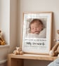 Personalised Baby Photo Print - Newborn Birth Stats - Nursery Wall Art Gift - Image 7