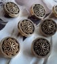 18mm 28L Antique GOLD Buttons from France - Image 3