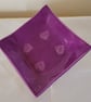 Purple Dish with heart embellishments - Image 1