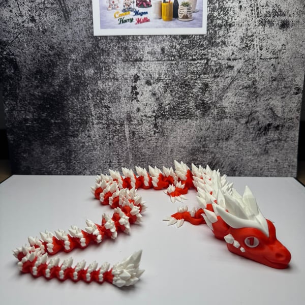 Dragon Type 1 – Custom 3D Printed Poseable Dragon