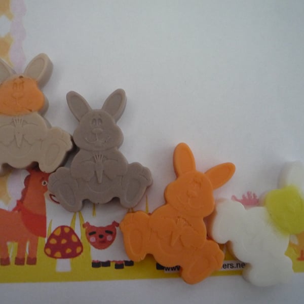  bunny mini soaps x 5