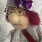 Beatrice - needle felted art doll