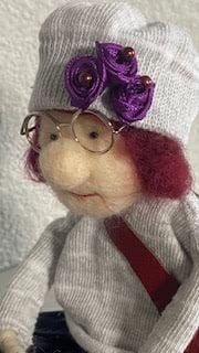 Beatrice - needle felted art doll