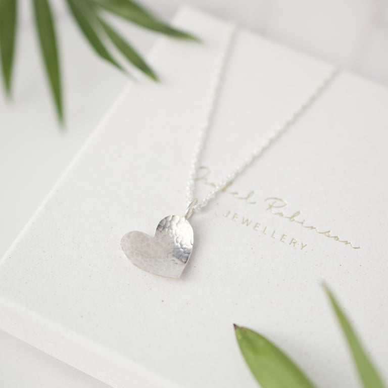 Silver Heart Pendant Necklace 