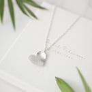 Silver Heart Pendant Necklace 