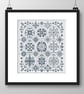 133B - Cross Stitch pattern Quaker MONO Easter Egg sampler with Spring flowers - Image 4