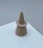 3 stretchy stacker rings with shell pearl, rose quartz and amazonite - Image 3