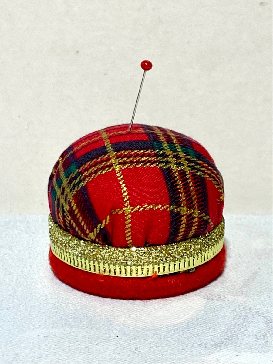 Christmas themed paper weight and pin cushion