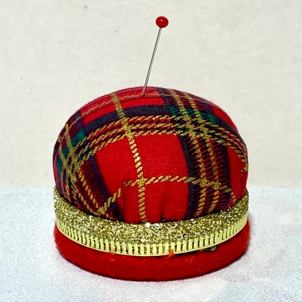 Christmas themed paper weight and pin cushion