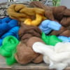  Merino Wool Tops Roving Wet needle Felting, Spinning 100 gms mixed colours