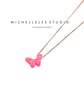 Pink Butterfly With 925 Sterling Silver Necklace - Image 7