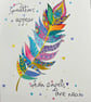 Feathers Appear When Angels Are Near Original Illustration 
