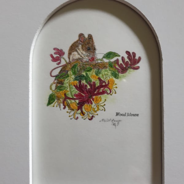 Original Mixed Media And Water Colour Picture Framed Free P&P