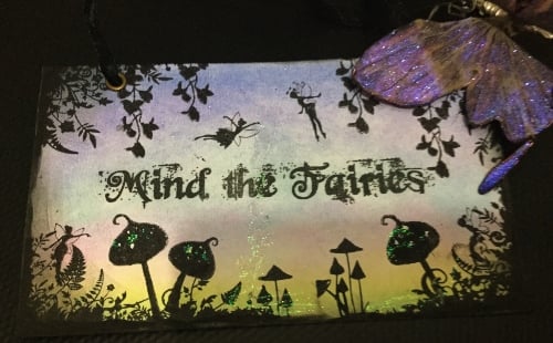 Mind The Fairies Sign, Prop and Decoration