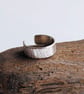 Sterling Silver Ear Cuff - Hammer Textured - 3mm  - Image 4