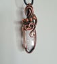 Natural Brandberg Crystal & Copper Necklace Pendant Gift Jewellery Jewelry - Image 8