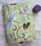 A6 Reusable Notebook Cover - Lilac Dragonflies, Dragonfly Notebook - Image 1