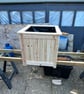 Decorative wooden planter 60cm 