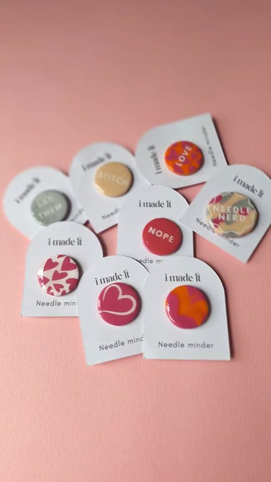 Handmade Magnetic Needle Minders – Colourful Polymer Clay Sewing Accessories