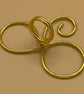 Wire infinity ribbon card holders for place cards, photos or table numbers 