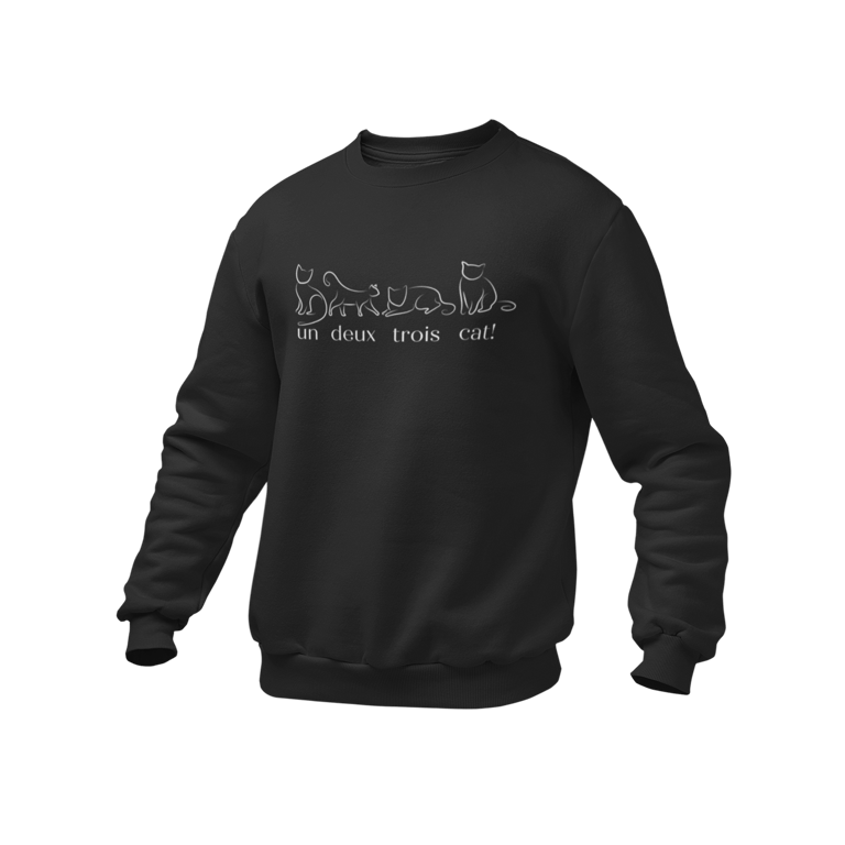 Un Deux Trois  CAT - Funny Cat Jumper