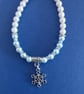 Two tone Snowflake charm bracelet - Image 6