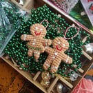 Gingerbread Man & Woman Tree Decoration