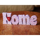 HOME Sign Plaque Standing Wooden Letters Word Art Decoration Home New House