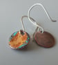 Patchwork enamel earrings - Image 4
