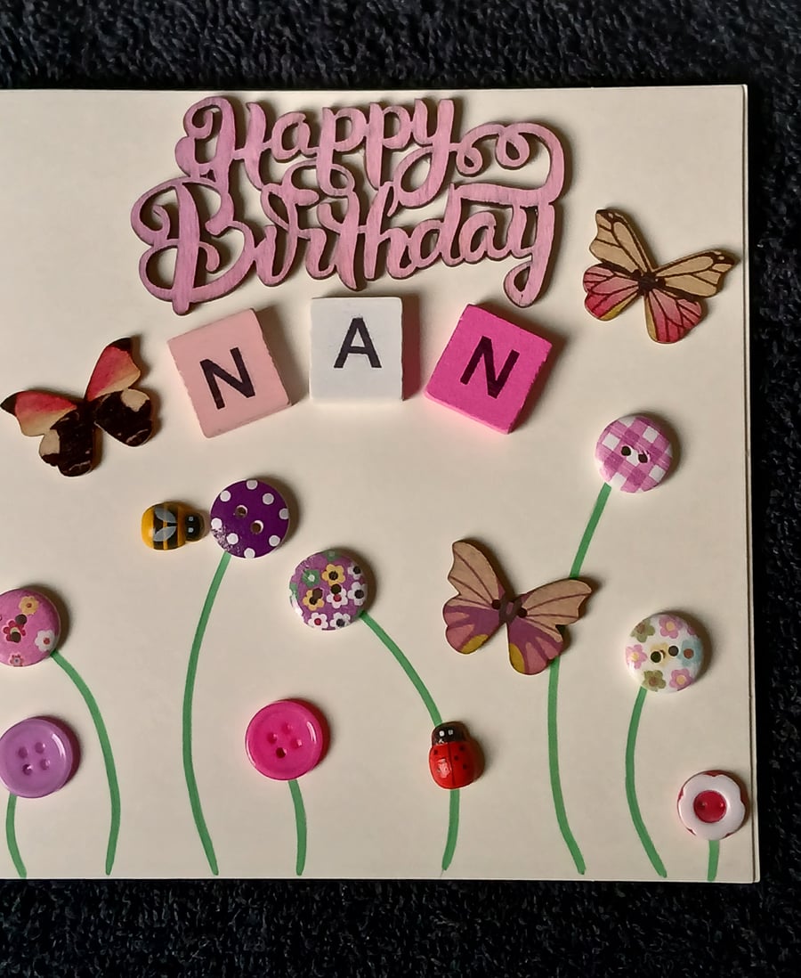 Nan birthday card 