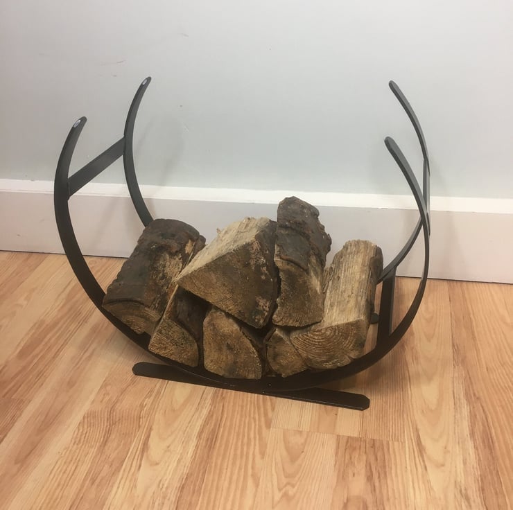 Scandinavian Style Log Holder, Basket Folksy