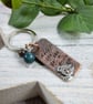 Keyring, Copper and Sterling Silver Cuddly Bear Bag Charm - Image 6