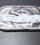 Black & White Marble Eco-resin Tray - Image 2