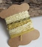 Small Bright Yellow Weld Natural Dye Textured Thread Pack - Image 1